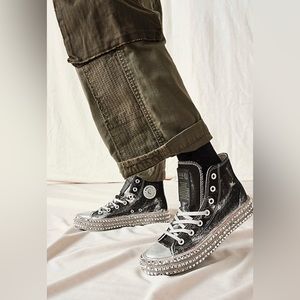 Free People Cruise Studded Sneaker sz 39